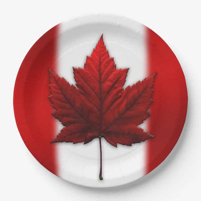 Kanada Day Tellers Canada Flag Leaf Paper Teller (Vorderseite)