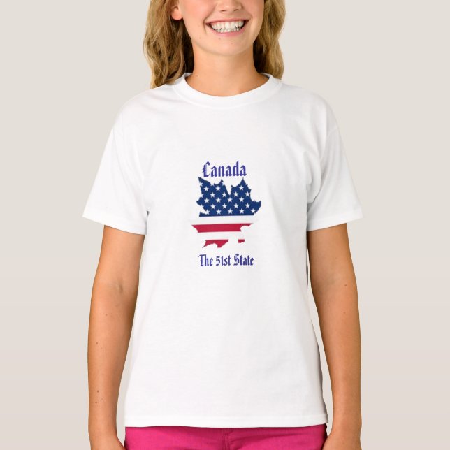 Kanada Der 51. Staat T-Shirt (Vorderseite)