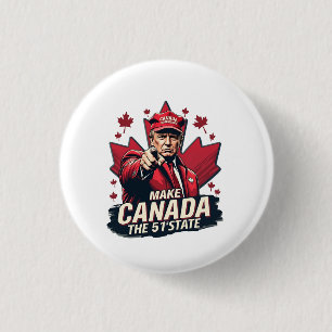 Kanada der 51. Staat Trump Kanadier Button