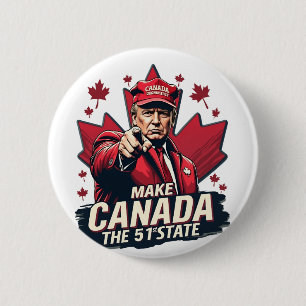 Kanada der 51. Staat Trump Kanadier Button