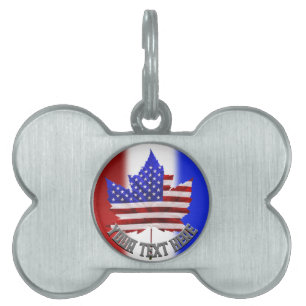Kanada Dog Tag USA Kanada Pet Tag Souvenir Tiermarke