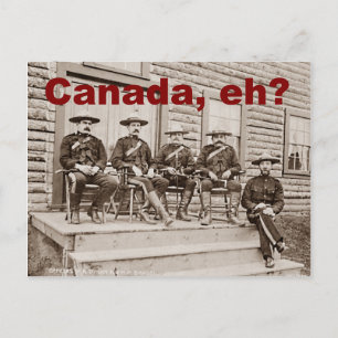 Kanada Eh Vintage Mounties Foto Postkarte