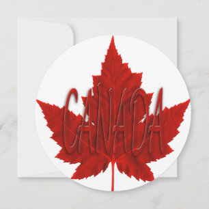 Kanada-Einladungen Personalisierte Kanada-Flagge R Einladung