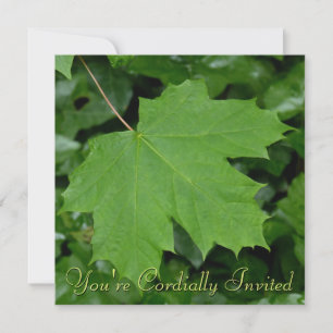 Kanada Einladungen Personalisiertes Ahornblätterbl