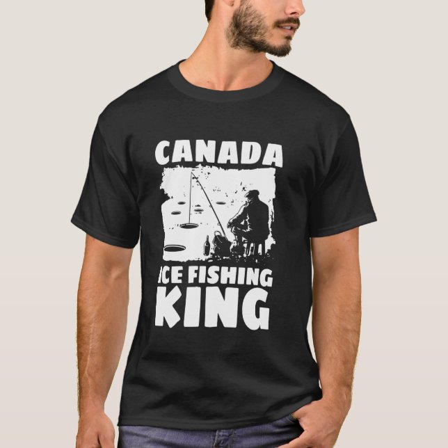 Kanada Eisangler König T-Shirt (Vorderseite)