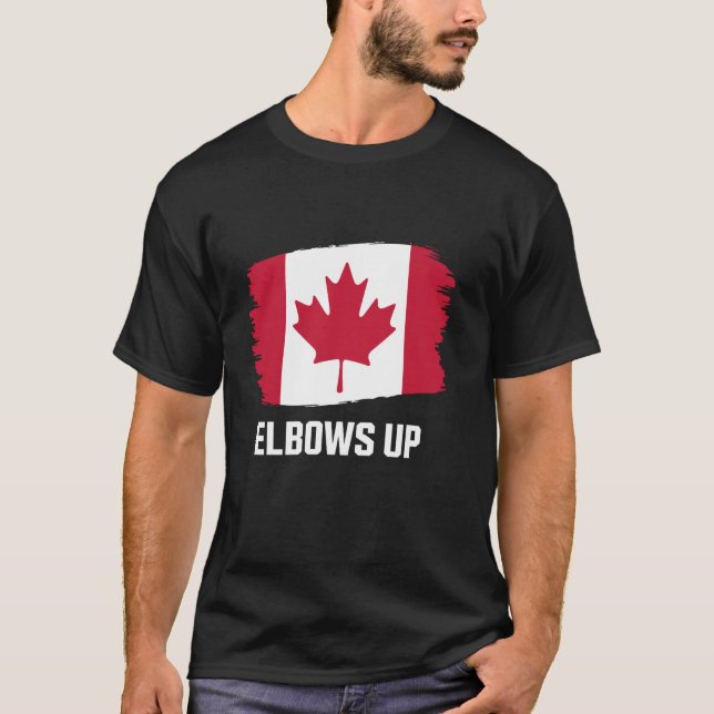 Kanada Elbows Up T-Shirt (Vorderseite)