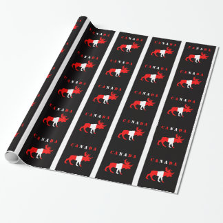 Kanada-Elch-Packpapier Geschenkpapier