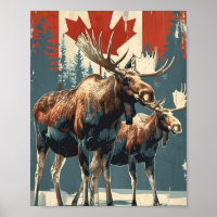 Kanada Elch Vintag