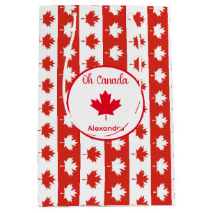 Kanada Elegant Red Maple Leaf Mittlere Geschenktüte