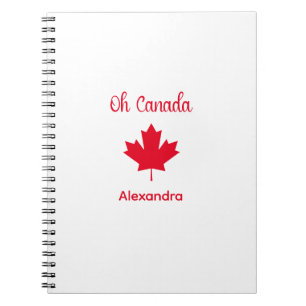 Kanada Elegant Red Maple Leaf Notizblock