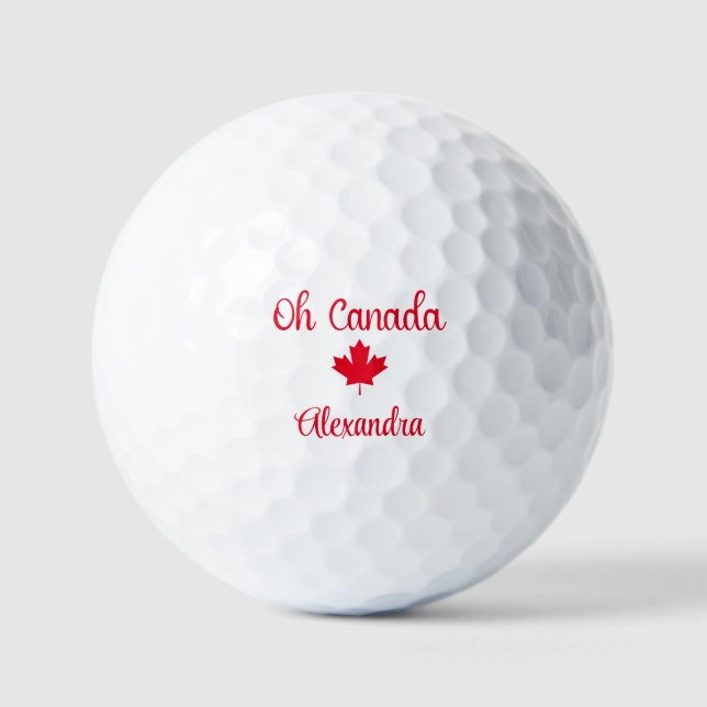 Kanada | Eleganter Ahornleaf Golfball (Vorderseite)