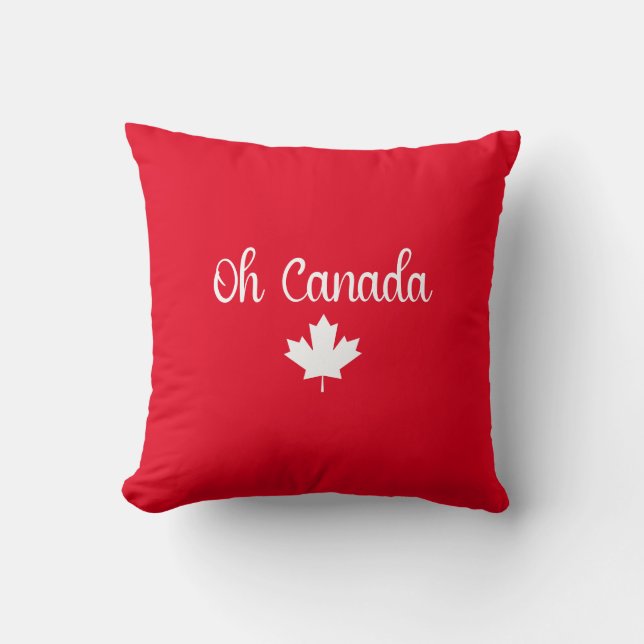 Kanada | Eleganter Ahornleaf Kissen (Vorderseite)