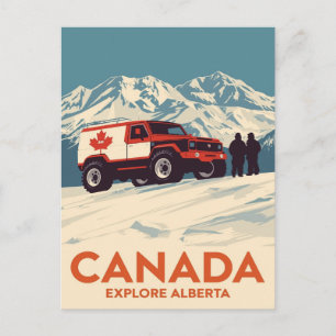 Kanada Entdecken Sie das Alberta-Gelände-Abenteuer Postkarte
