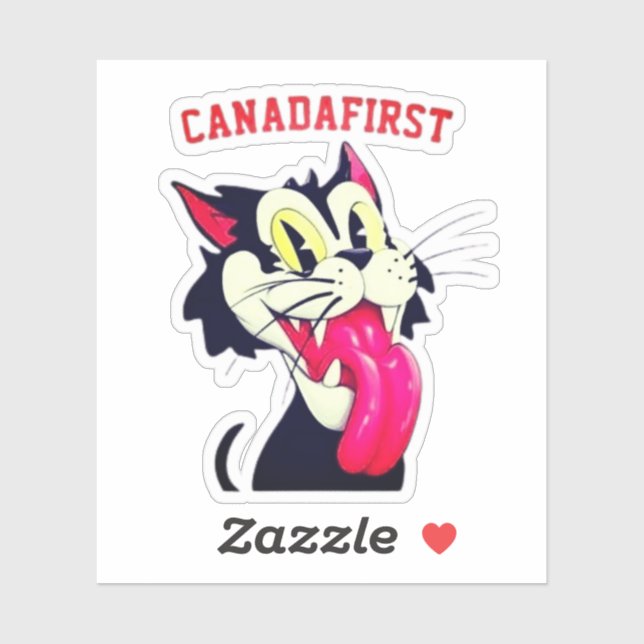 KANADA ERST KATZE  AUFKLEBER (Blatt)