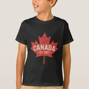 Kanada Est. 1867 Retro Ahornblatt Vintage Kanada D T-Shirt