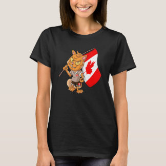 Kanada Fan Katze T-Shirt