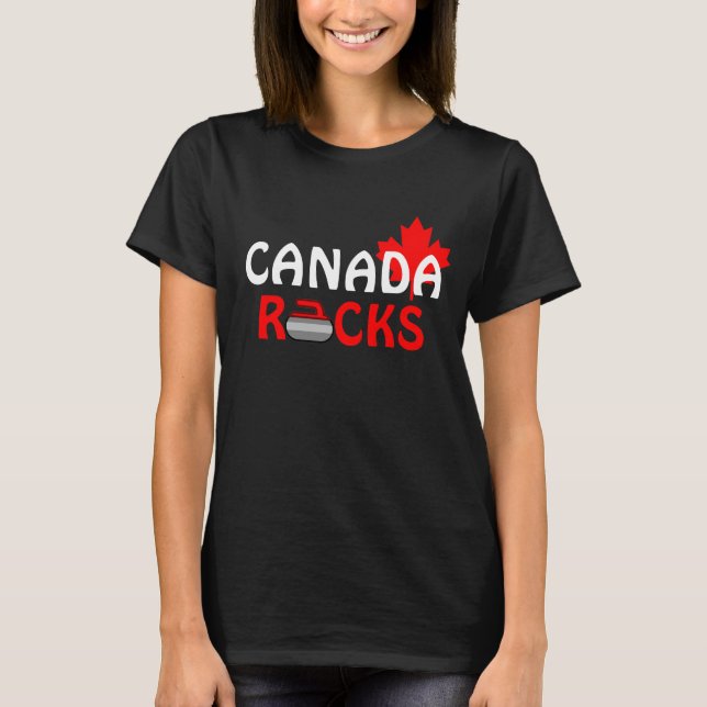 Kanada-Felsen - kräuselnd T-Shirt (Vorderseite)
