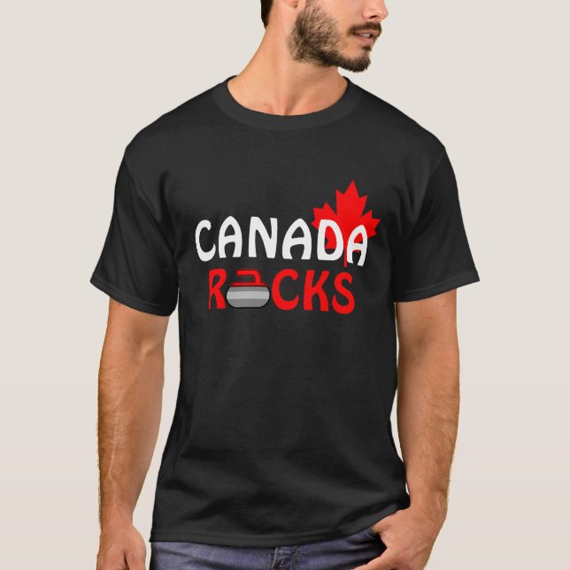Kanada-Felsen - kräuselnd T-Shirt (Vorderseite)