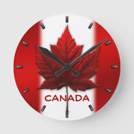 Kanada Flag Clock Kanada Souvenir Wall Clocks Gesc Runde Wanduhr