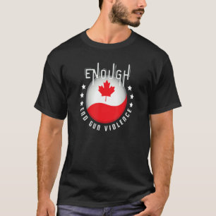 Kanada Flag End Gun Gewalt No Gun Gewalt Aware T-Shirt