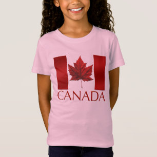 Kanada Flag Girl's T - Shirt Kid's Canada Souvenir