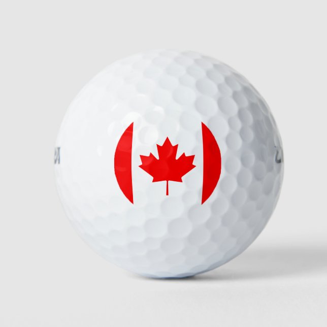 Kanada Flag Golf Balls Golfball (Vorderseite)