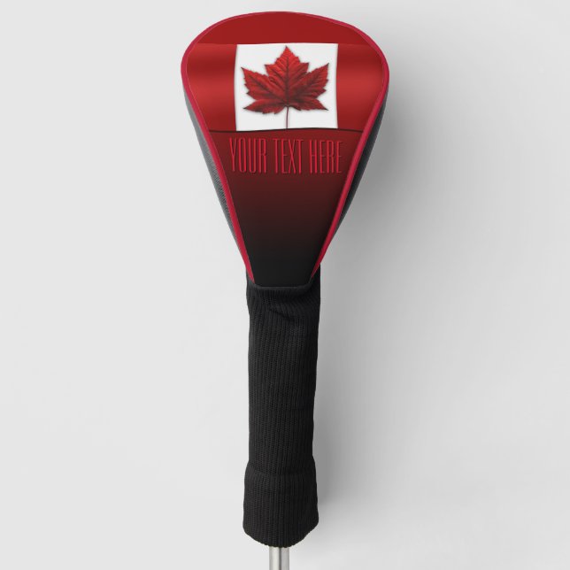 Kanada Flag Golf Custom Canada Driver Cover Golf Headcover (Vorderseite)