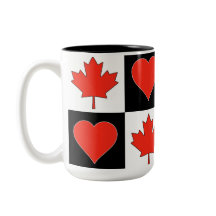 Kanada Flag Herzmuster pattern Patriotic Canadian