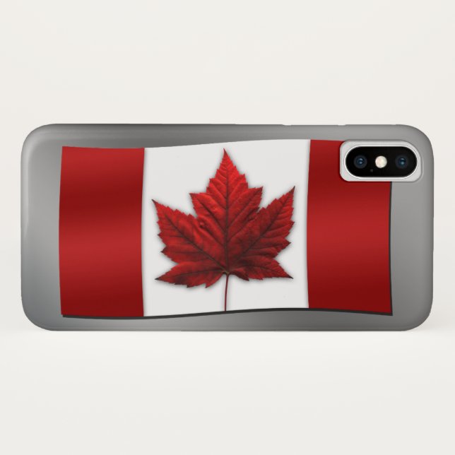 Kanada Flag iPhone Case Custom Canada Hüllen (Rückseite (Horizontal))