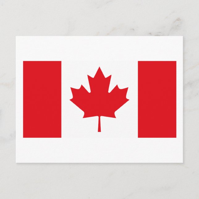 Kanada Flag Postkarte (Vorderseite)