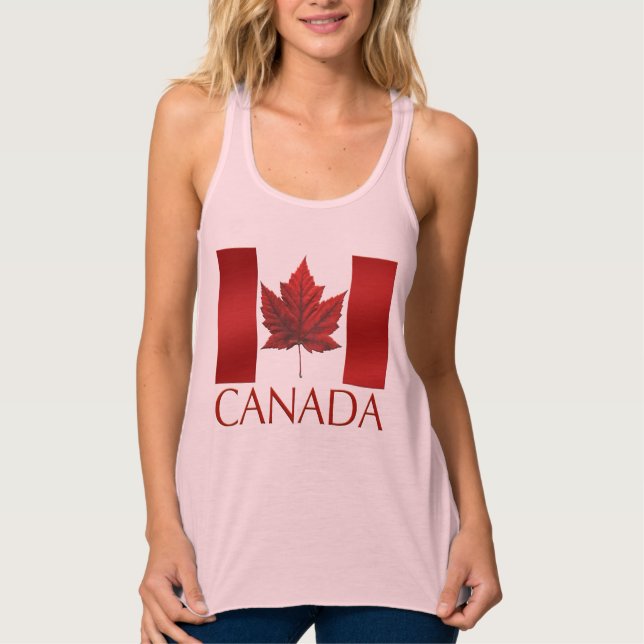 Kanada Flag Tank Top Women's Canada Souvenir Shirt (Vorderseite)