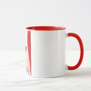 Kanada Flag Vintage Reiseplakat Tasse