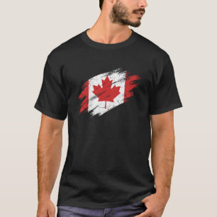 Kanada-Flagge abgenutzt Grunge-Grafik T-Shirt