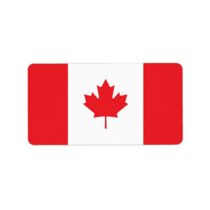 Kanada-Flagge Adressaufkleber