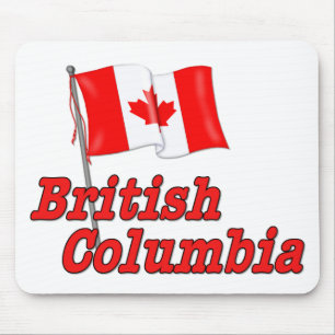 Kanada-Flagge - British Columbia Mousepad