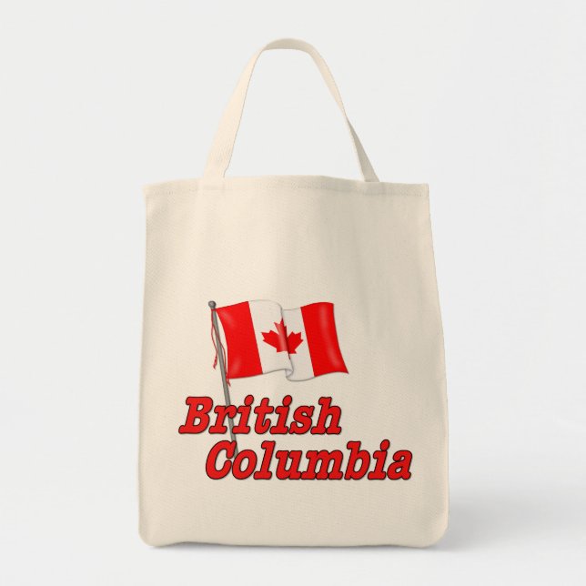 Kanada-Flagge - British Columbia Tragetasche (Vorne)