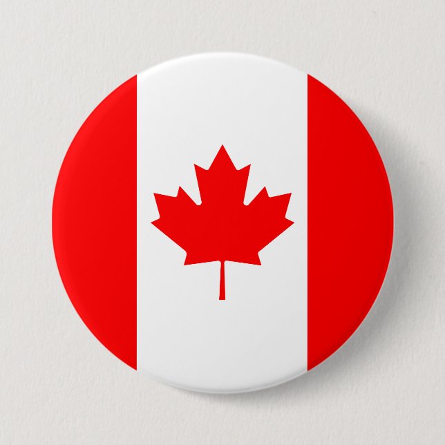 Kanada-Flagge Button (Vorderseite)