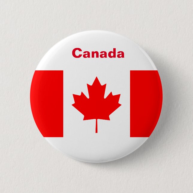 Kanada-Flagge Button (Vorderseite)