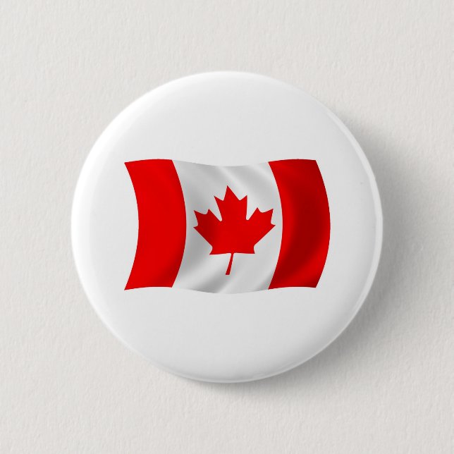 Kanada-Flagge-Button Button (Vorderseite)