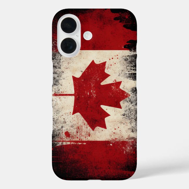 Kanada-Flagge Case-Mate iPhone Hülle (Rückseite)