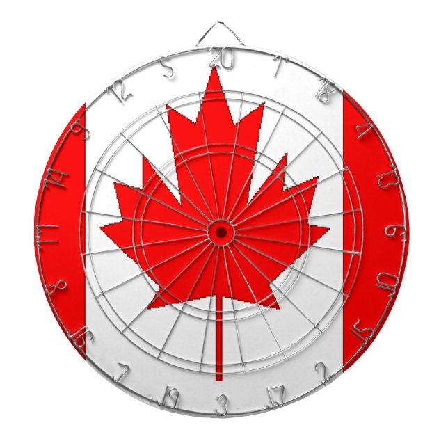 Kanada-Flagge Dartscheibe (vorne)