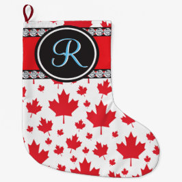 Kanada-Flagge Einzigartiges Abstraktes Budget-Mono Kleiner Weihnachtsstrumpf