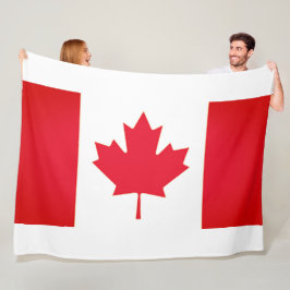 KANADA-FLAGGE FLEECEDECKE