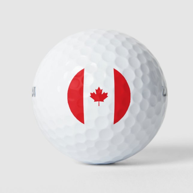 Kanada-Flagge Golfball (Vorderseite)