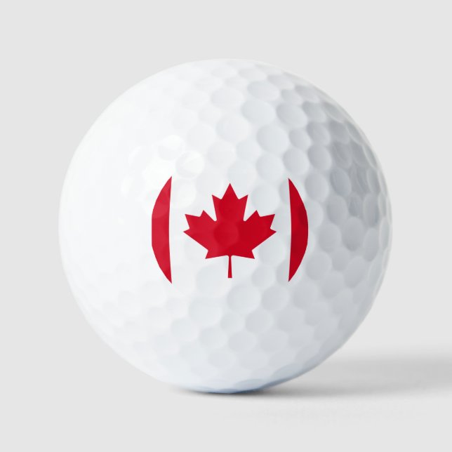 Kanada-Flagge Golfball (Vorderseite)