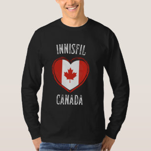 Kanada-Flagge Herz Innisfil Stadt T-Shirt