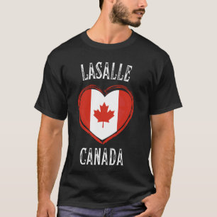Kanada-Flagge Herz LaSalle Stadt T-Shirt