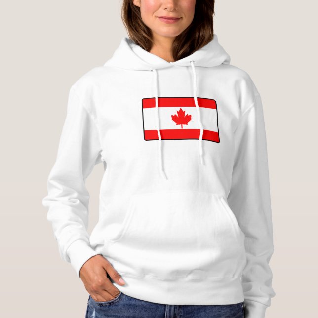 Kanada-Flagge Hoodie (Vorderseite)