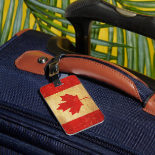 Kanada-Flagge im Vintage-Design Gepäckanhänger