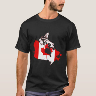Kanada-Flagge in Kanada Kontur Kanada T-Shirt